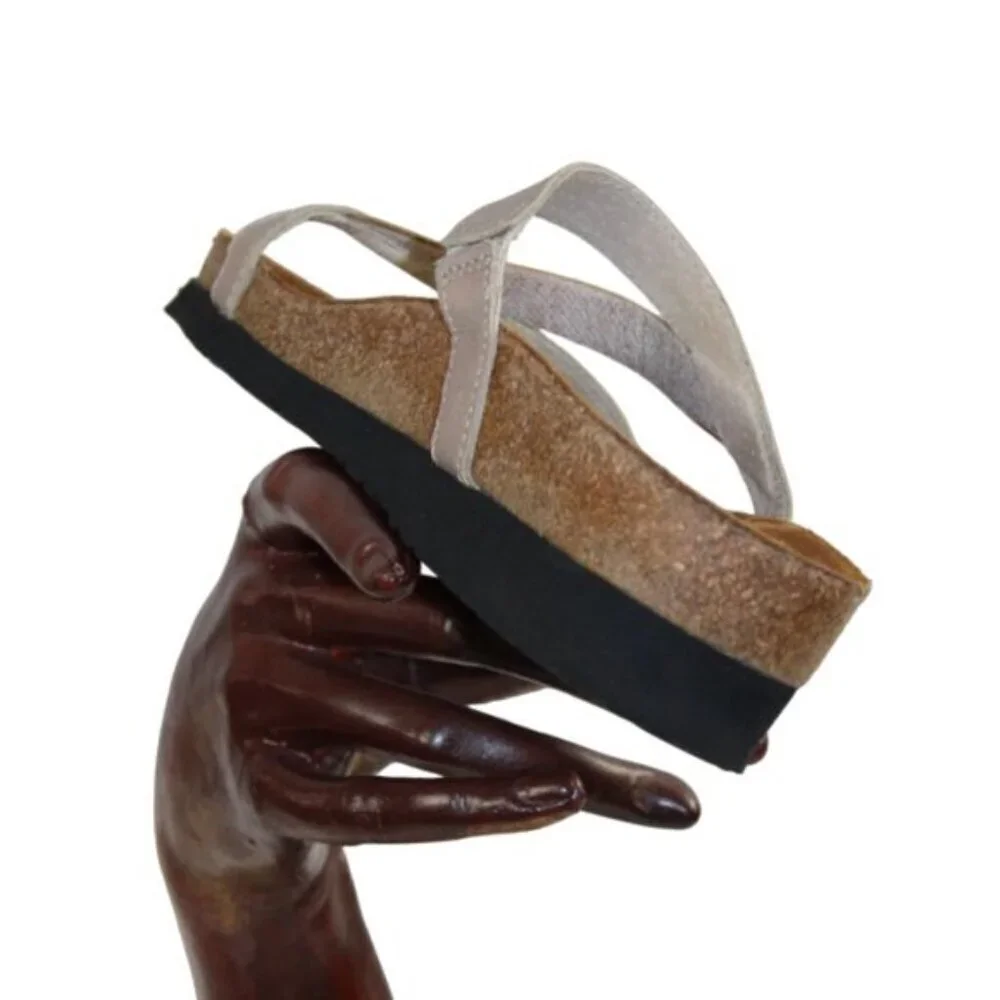 Naot Hawaii Stardust Silver Rhinestone Accent Slide Sandal Size 36 (US 5 - 5.5)